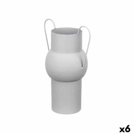 Vase Grau Stahl 22 x 32 x 14 cm (6 Stück)