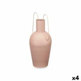 Vase With handles Sand Steel 24 x 45 x 18 cm (4 Units)