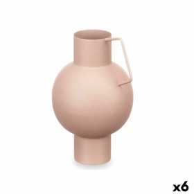 Vase Sphère Sable Acier 15 x 23 x 13 cm (6 Unités)