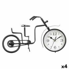 Horloge de table Bicyclette Noir Métal 33 x 21 x 4 cm (4 Unités)