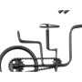 Bordur Fahrrad Schwarz Metall 33 x 21 x 4 cm (4 Stück)