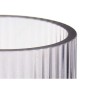 Vase Streifen Grau Kristall 9,5 x 16,5 x 9,5 cm (8 Stück)
