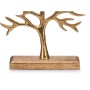 Figurine Décorative Arbre Doré Métal 22 x 29,5 x 5 cm (6 Unités)