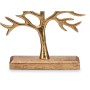 Prydnadsfigur Träd Gyllene Metall 22 x 29,5 x 5 cm (6 antal)