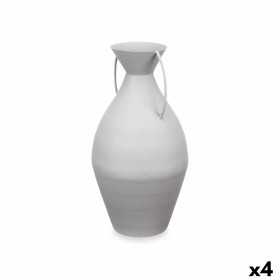 Vase Grau Stahl 22 x 43 x 22 cm (4 Stück)