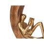 Decorative Figure Reading Golden Metal 26 x 25 x 7 cm (6 Units)