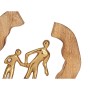 Deko-Figur Familie Gold Metall 24,5 x 24,5 x 5 cm (6 Stück)