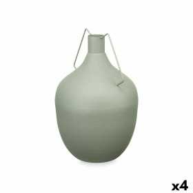 Vase Carafe Vert Acier 24 x 40 x 24 cm (4 Unités)