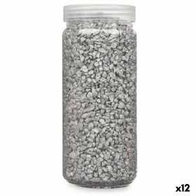 Dekorativa stenar Silvrig 2 - 5 mm 700 g (12 antal)