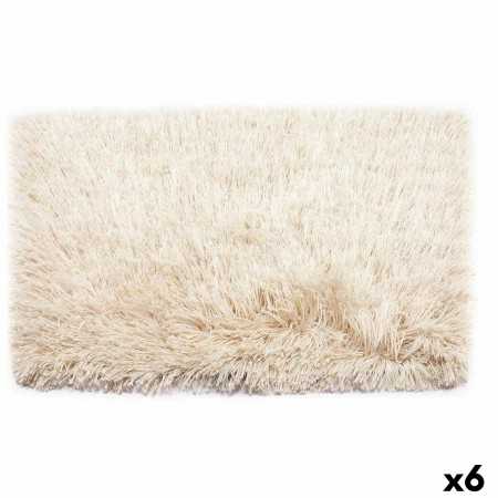 Carpet Cream Cotton Polyester 50 x 2 x 80 cm (6 Units)