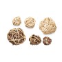 Set of Decorative Balls Brun Vit (12 antal)