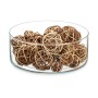 Set of Decorative Balls Brun Vit (12 antal)