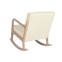 Fauteuil à Bascule Home ESPRIT Blanc Naturel Bois d'hévéa 66 x 88 x 78 cm