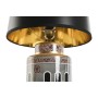 Bordslampa Home ESPRIT Vit Svart Gyllene Persika Porslin 40 x 40 x 67 cm