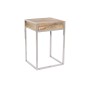 Jeu de 2 tables Home ESPRIT Marron Argenté Naturel Acier Bois de manguier 45,5 x 41 x 66,5 cm