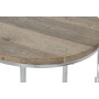 Set mit 3 Tischen Home ESPRIT Braun Silberfarben natürlich Stahl Mango-Holz 49,5 x 49,5 x 62 cm