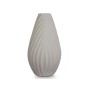 Vase Rayures Gris Céramique 26 x 49 x 26 cm