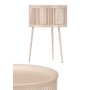 Side table Stripes Beige Golden Metal 40 x 57 x 40 cm