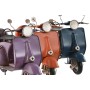 Deko-Figur Home ESPRIT Motorrad Blau Orange Lila Vintage 26 x 10 x 17 cm (3 Stück)