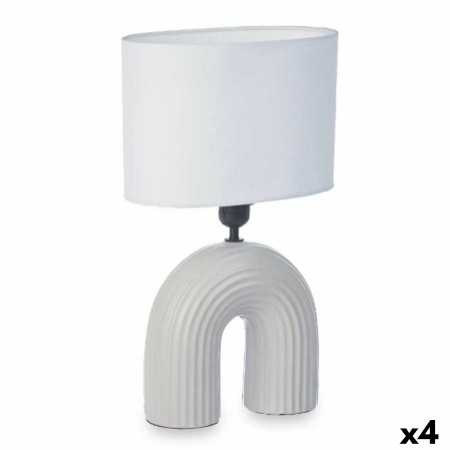 Lampe de bureau Pont 60 W Gris Céramique 26 x 41 x 15,5 cm (4 Unités)