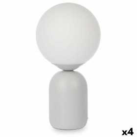 Lampe de bureau Ballon 40 W Blanc Gris Céramique 15 x 28,5 x 15 cm (4 Unités)