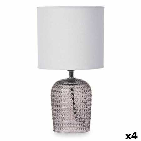 Desk lamp Points 40 W Grey Crystal 17 x 31 x 17 cm (4 Units)