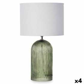 Bordslampa Ränder 40 W Grön Glas 25,5 x 43,5 x 25,5 cm (4 antal)