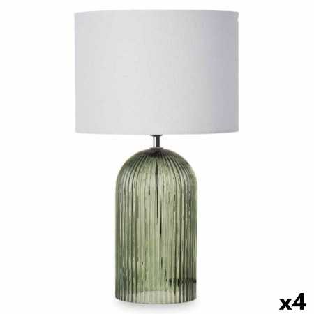 Lampe de bureau Rayures 40 W Vert Verre 25,5 x 43,5 x 25,5 cm (4 Unités)