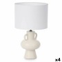 Tischlampe Vase 40 W Weiß aus Keramik 24 x 39,7 x 24 cm (4 Stück)