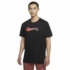 Men’s Short Sleeve T-Shirt Nike HBR CW0945 010 Black Men L