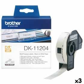 Rouleau d'Étiquettes Brother DK-11204 17 x 54 mm (3 Unités)