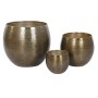 Set of pots Home ESPRIT Golden Aluminium 47 x 47 x 40,5 cm
