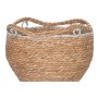 Set of Baskets Home ESPRIT White Grey Natural Seagrass Boho 37 x 37 x 26 cm (2 Units)