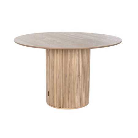 Dining Table Home ESPRIT Natural MDF Wood 120 x 120 x 77 cm