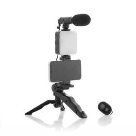 Vloggning Kit med ljus, mikrofon och fjärrkontroll InnovaGoods Plodni 6 Delar (Renoverade B)