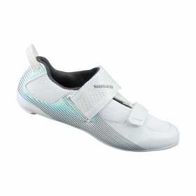 Radfahren Schuhe Shimano Tri TR501 Weiß Blau