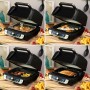 Oljefri Fritös med Grill, Tillbehör och Receptbok InnovaGoods Air Fryer Fryinn 12-in-1 6000 Svart Stål 6 L 3400 W