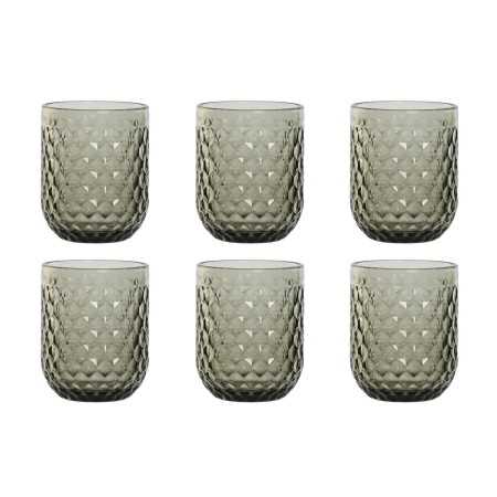 Set de Verres Home ESPRIT Gris Verre 240 ml (6 Unités)