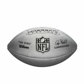 Ballon de football américain Wilson DUKE METALLIC Gris Taille unique