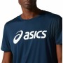T-shirt med kortärm Herr Asics Core Marinblå