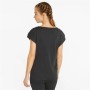 Damen Kurzarm-T-Shirt Puma Studio Foundation Schwarz