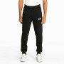 Long Sports Trousers Puma Essentials Logo Black Men