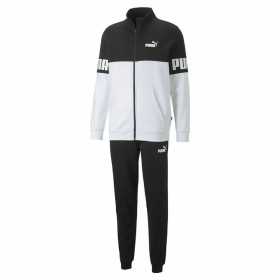 Tracksuit for Adults Puma Power Colorblock Black