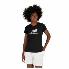 Damen Kurzarm-T-Shirt New Balance Essentials Schwarz