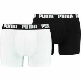 Herren-Boxershorts Puma Basic Schwarz Weiß