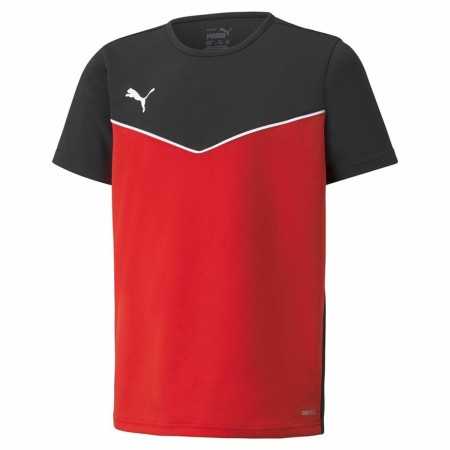 Child's Short Sleeve T-Shirt Puma individualRISE Red Black