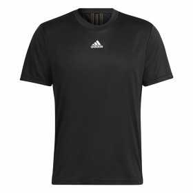 T-shirt med kortärm Herr Adidas Aeroready HIIT Back Svart