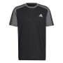 Herren Kurzarm-T-Shirt Adidas Essentials Melange Schwarz