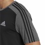 Herren Kurzarm-T-Shirt Adidas Essentials Melange Schwarz