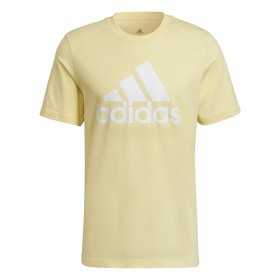 Herren Kurzarm-T-Shirt Adidas Essentials Big Logo Gold
